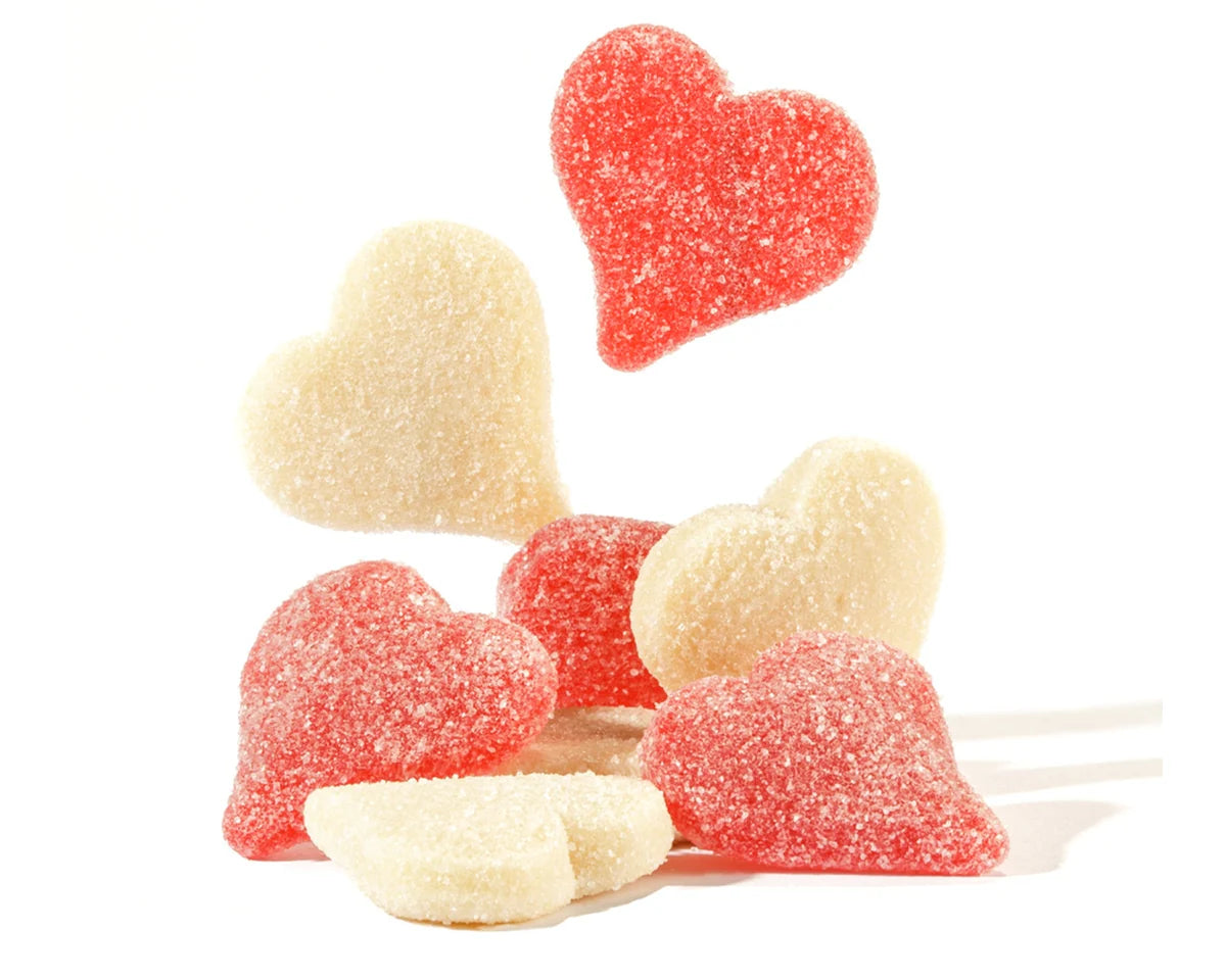 Albanese Sanded Gummy Valentine Hearts (1 lb)