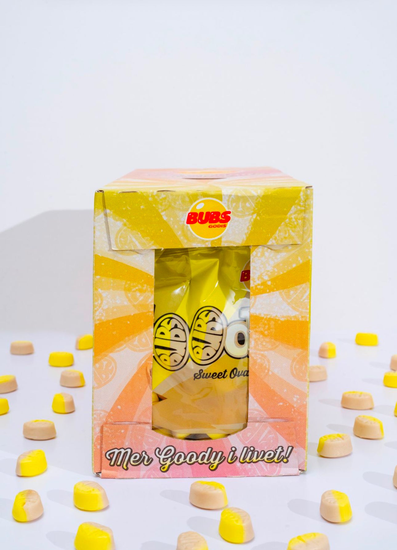 Bubs Swedish Candy - Goody Banana Toffee Ovals - 12 Pack Case