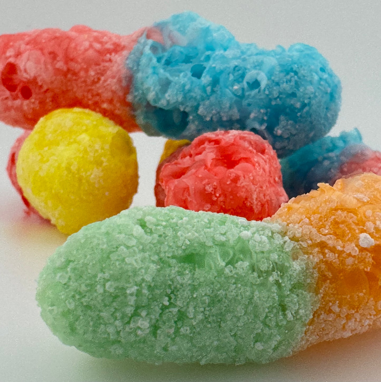 Freeze Dried Sour Neon Gummi Worms