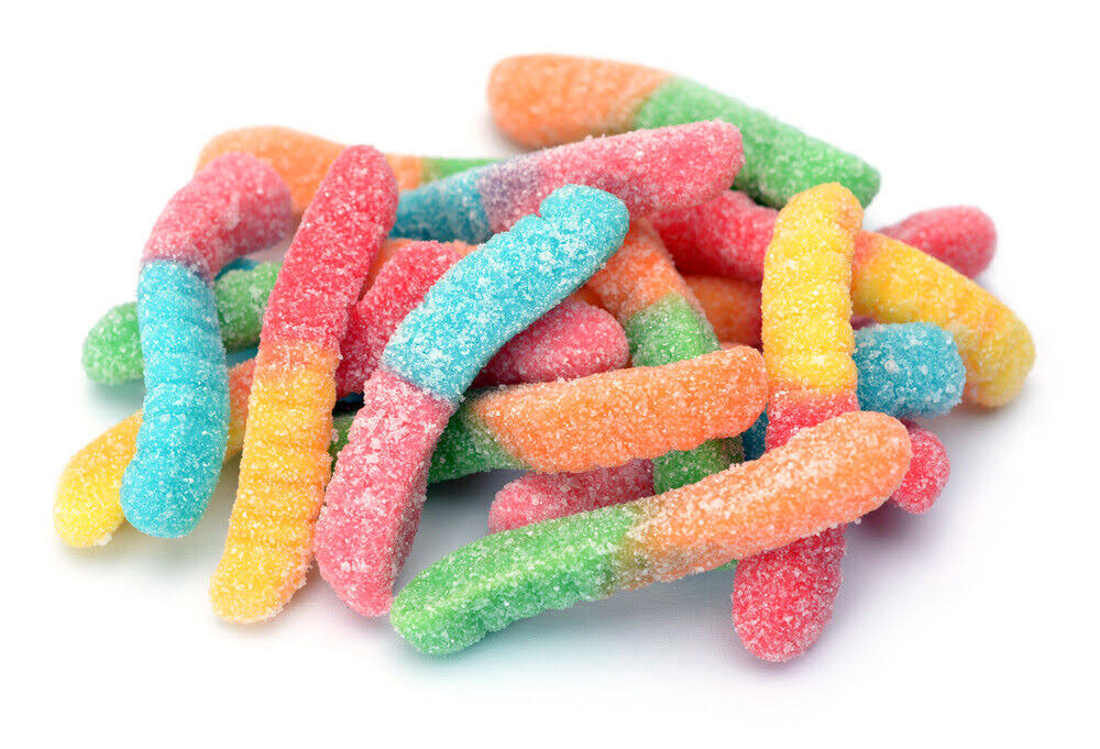 Sour Neon Night Crawlers (1 lb)