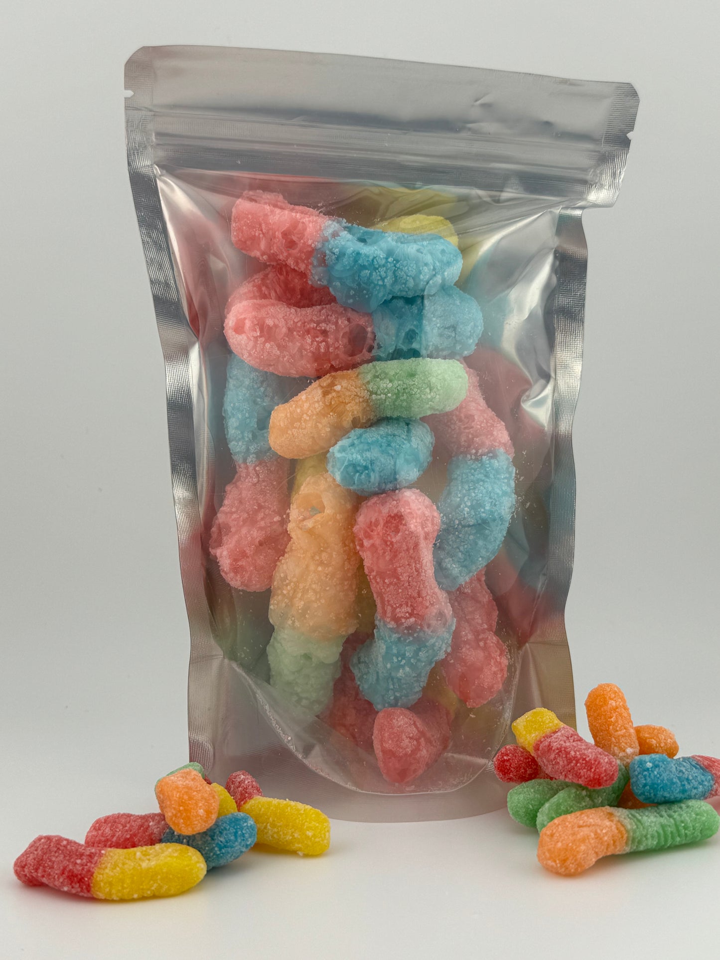 Freeze Dried Sour Neon Gummi Worms