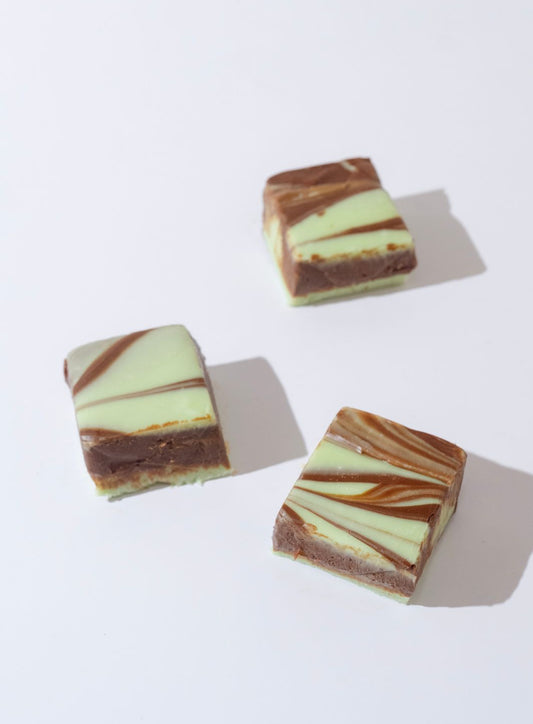 Mint Chocolate Swirl Fudge