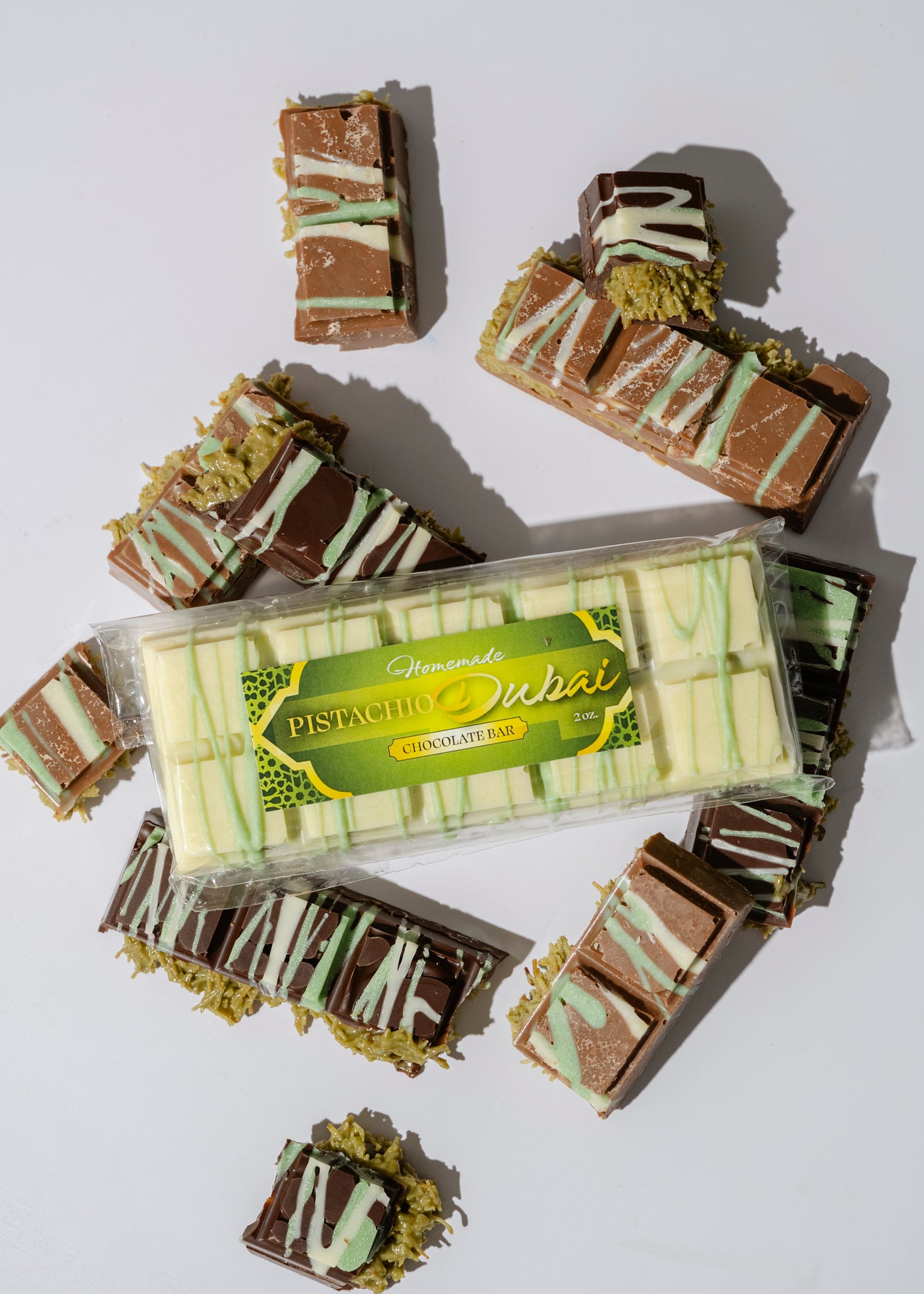 Dubai White Chocolate Pistachio Bar