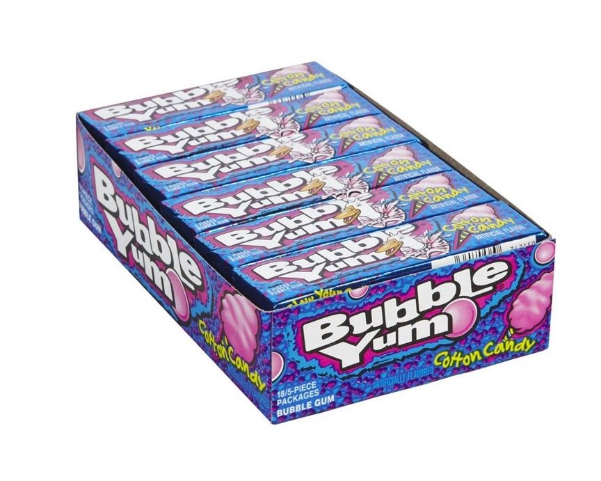 Bubble Yum Cotton Candy Bubble Gum (18 count)