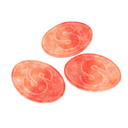S-MÄRKE Sour Peach Swedish Candy 8.8 lb case