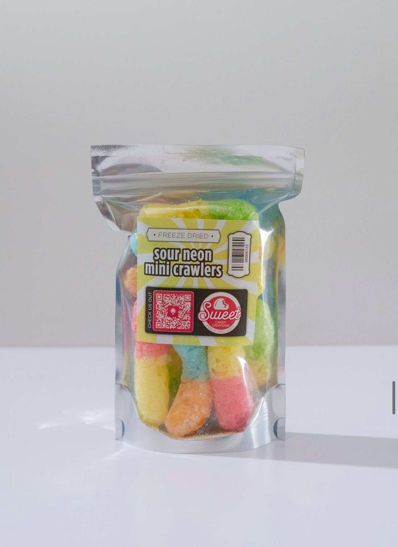 Freeze Dried Sour Neon Gummi Worms