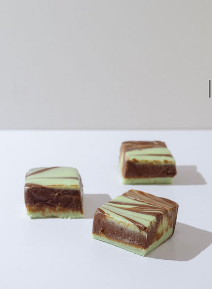 Mint Chocolate Swirl Fudge