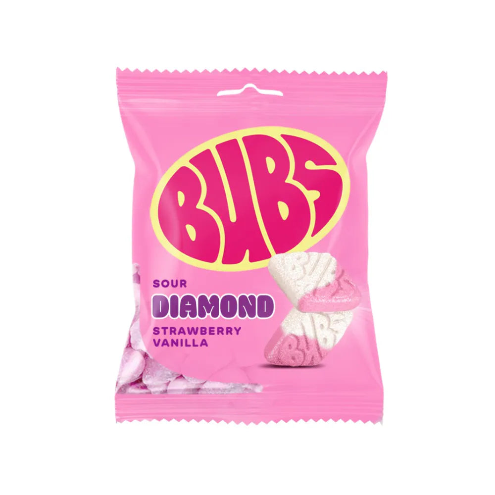 Bubs Sour Strawberry Vanilla 8 pack case
