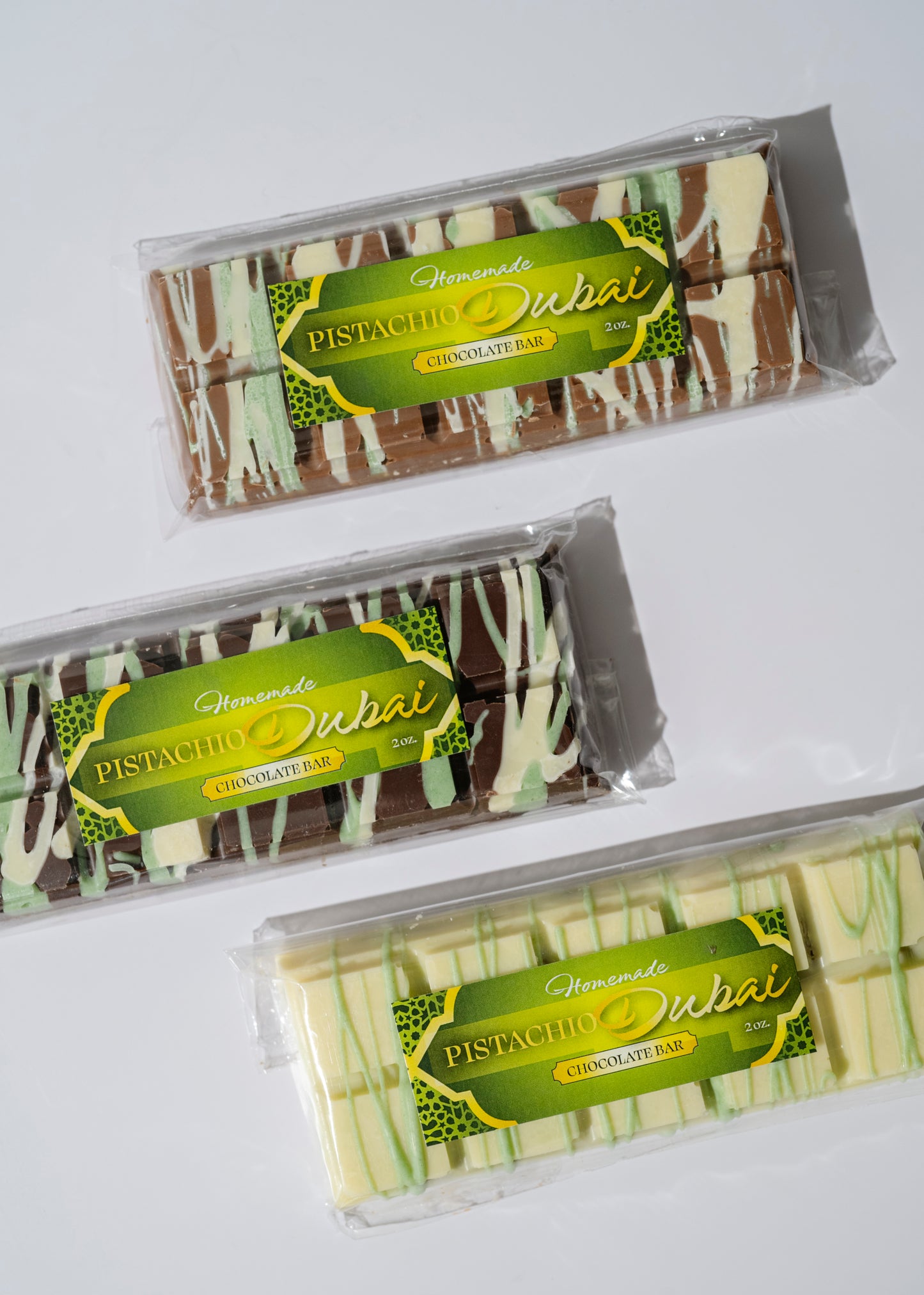 Dubai Pistachio Chocolate Bar Collection