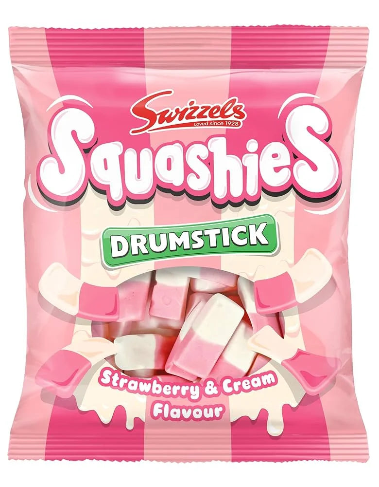 Swizzels Squashies Strawberry & Cream (Case of 12)