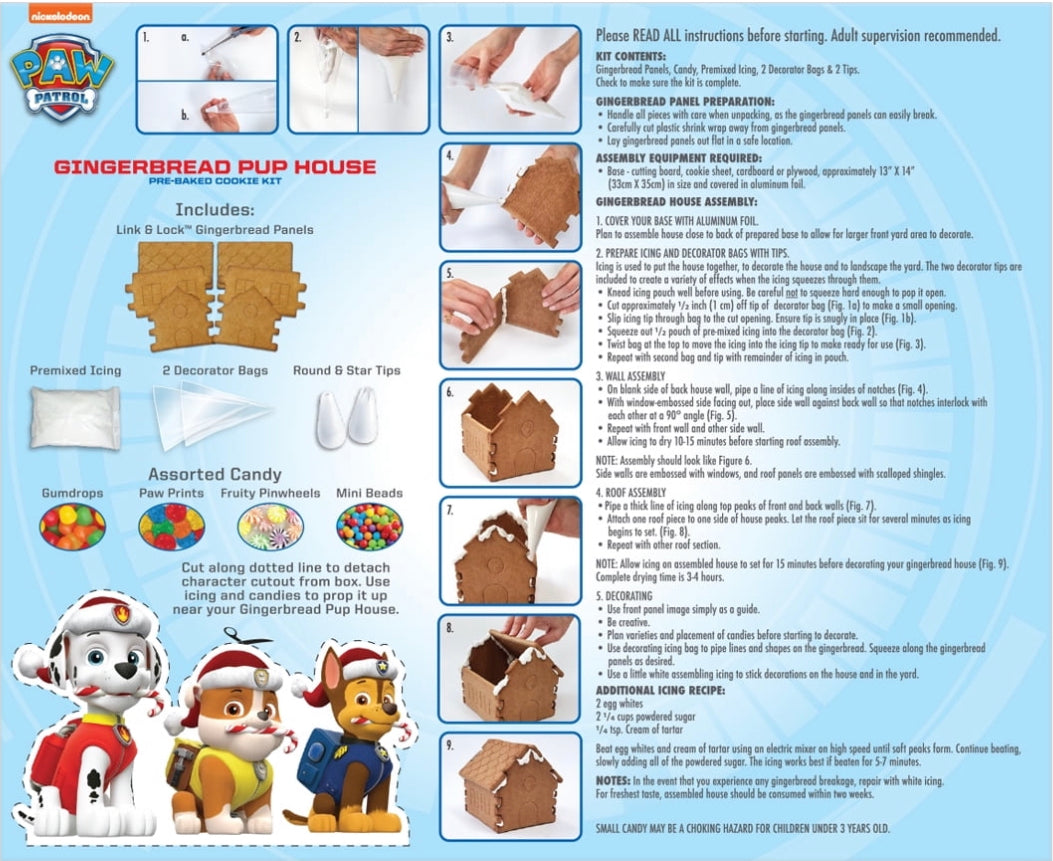 Paw Patrol Gingerbread Pup House