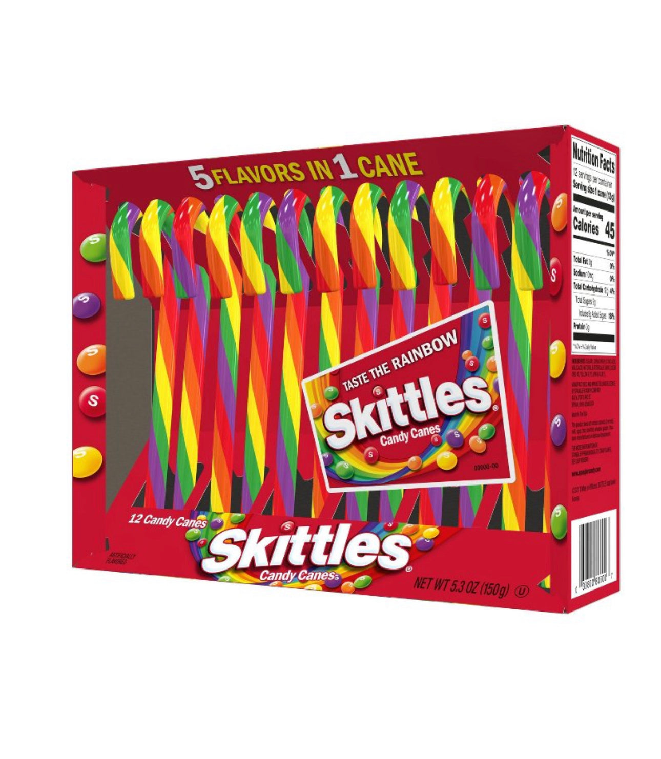 Skittles Candy Canes