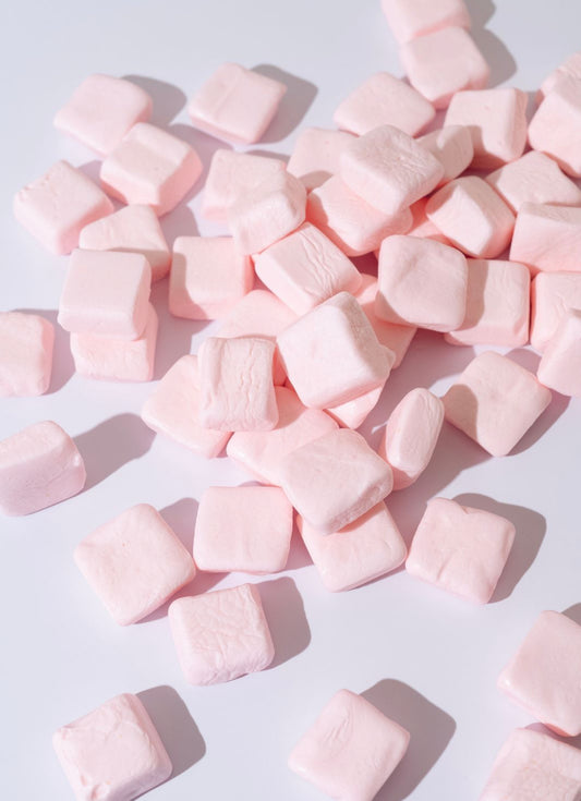 Strawberry Marshmallow Cubes