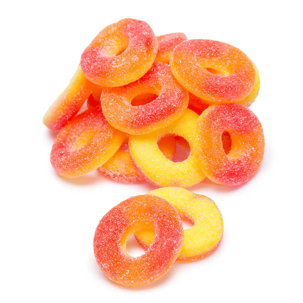 Gummi Peach Rings (1 lb)