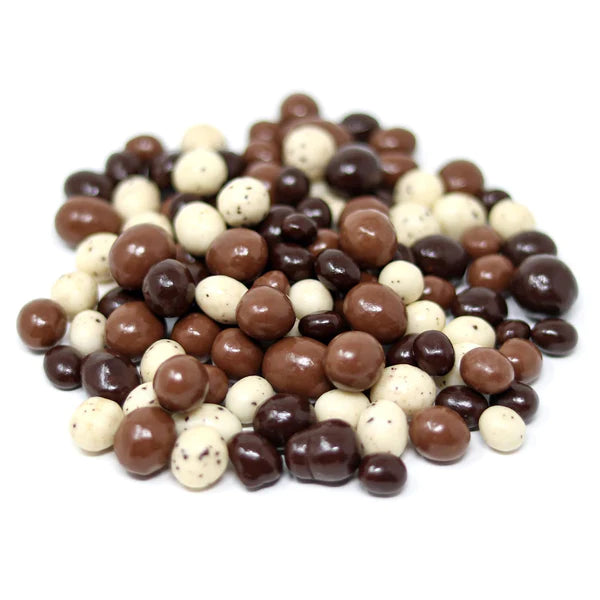 Tri Color Sweet Option Tri-Colored Chocolate Covered Coffee Beans (12 oz) – Sweet As Fudge