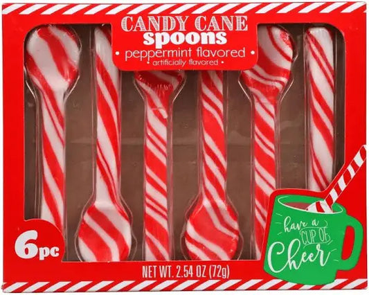 Peppermint Candy Cane Spoons