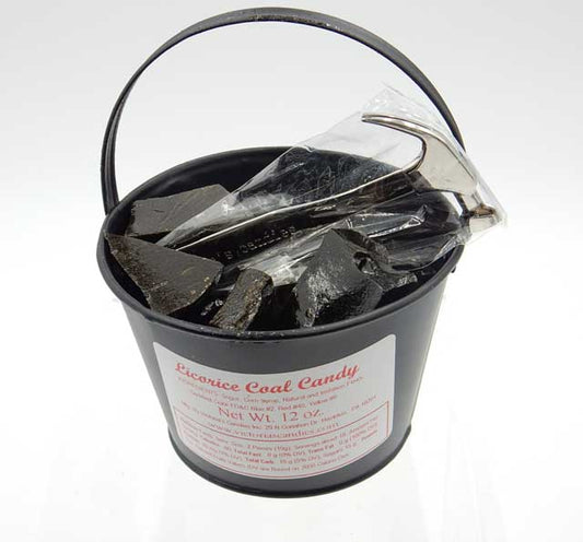 Licorice Coal Candy Bucket