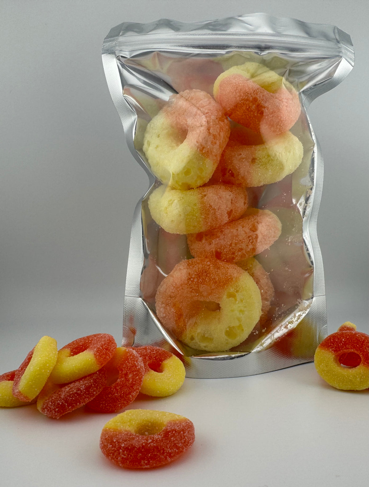 Paech Rings Freeze Dried Peach Rings – Sweet As Fudge