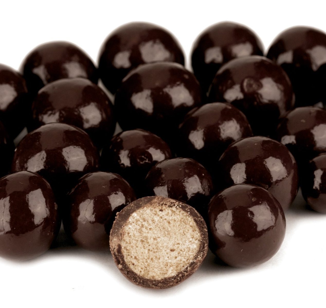 Dark Chocolate Malt Balls, No Sugar Added 8 oz